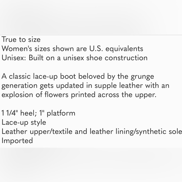 Dr. Martens Women 1460 Pascal Skull and Rose US 8 - Picture 9 of 9